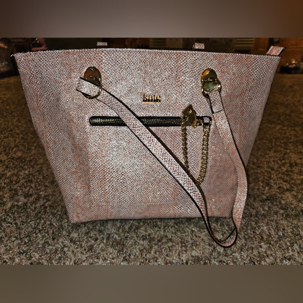 Kate Landry pink sparkle purse